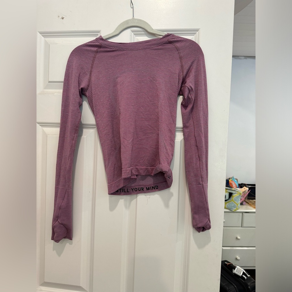 Lululemon purple stripe swiftly long race length